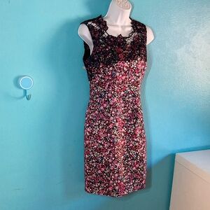 Elie Tahari Womens Size 2 Blake Floral Lace Embroidered Mini Dress